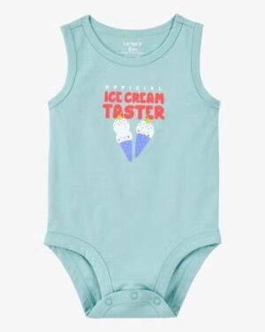 Baby Official Ice Cream Taster Sleeveless Bodysuit